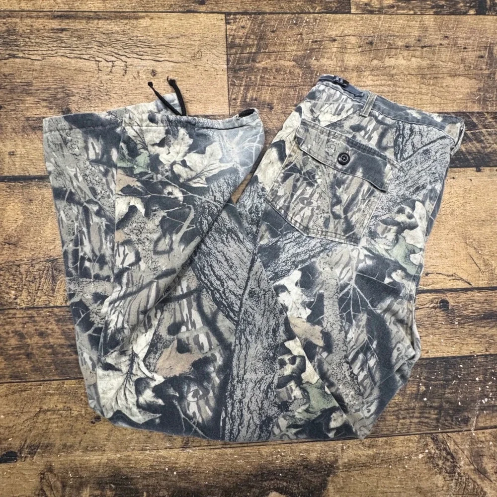 Commander Camo Cargo Pants Mens Size Large reg Outdoor Hunting‎ Fishing Workwear